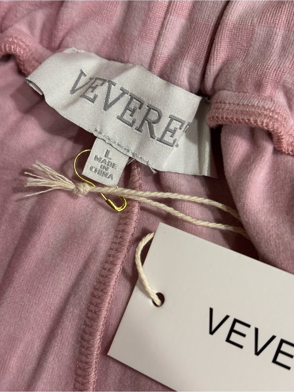 VERVET BY FLYING MONKEY Pink Check Lounge Set - Top & Pants with pockets - Picture 10 of 10